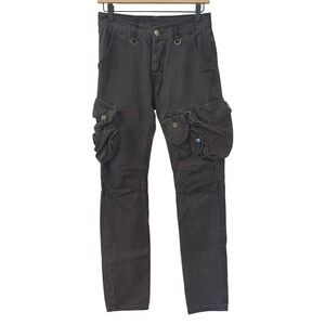 MNML Waxed Denim Cargo Pants‎ size 28
